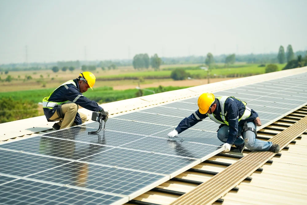 solar panel installation
